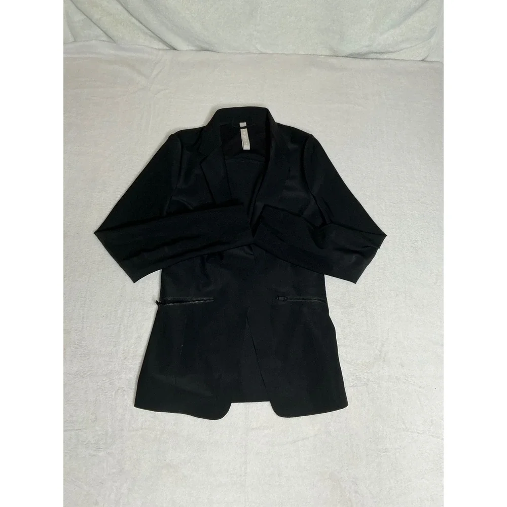 Athleta Women's Size 0 Interstellar Blazer Black Lightweight